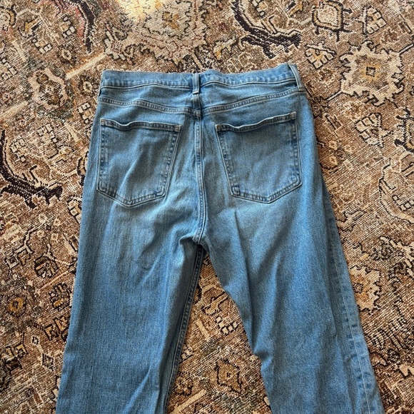 Gap 90’s Straight High Rise Blue Denim Jeans Size 12 Tall - Picture 4 of 6